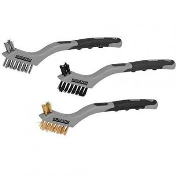 KREATOR KRT561101 Set di 3 spazzole in polipropilene