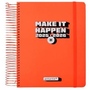 Agenda Bilingüe Espiral Antartik A5 Rosa 2025/2026