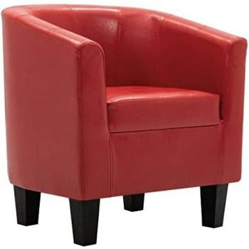 VidaXL Sedia in similpelle rossa