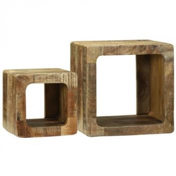 Meuble d'appoint TV en bois massif de manguier
