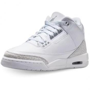 Kids Air Jordan 3 Retro Money Edition Wit K111
