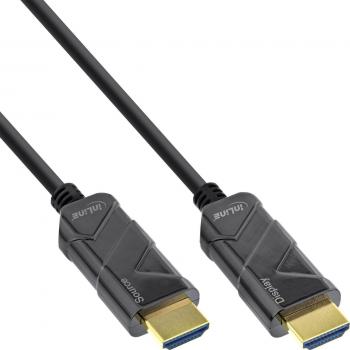 InLine® 70m Ultra High Speed HDMI AOC Kabel, 8K/4K, schwarz