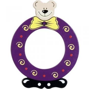 Lettera O in legno 10 x 7 cm Playshoes