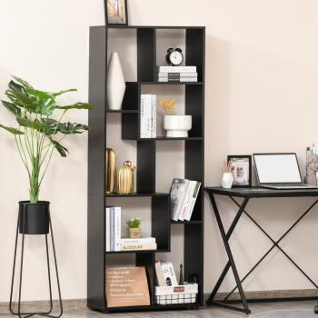 HOMCOM 7-Tier Bookshelf with Melamine Surface