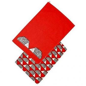 Spike The Hedgehog Red Tea Towels Set of 2