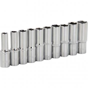 KSEIBI 1/2-Inch Drive Deep Hex Socket 6-Point CRV Material