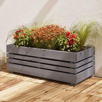 Jardinière bois lasuré, 3 niveaux de plantation – Geteborg