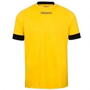 Gelbes/Schwarzes Herren T-Shirt – Kappa Molise SS