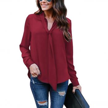 Women’s Yidarton V-Neck Chiffon Top