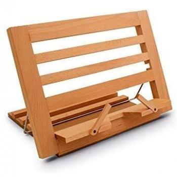 Atril de lectura plegable de madera