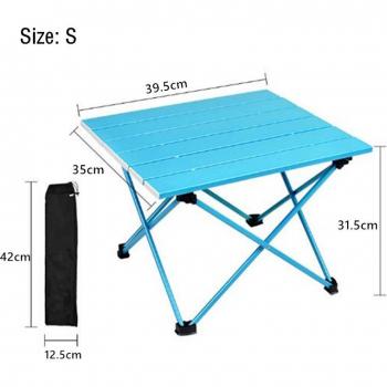 Compact Aluminum Folding Table for Camping and Outdoor Activities