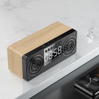 Haut-parleur Bluetooth en bois avec carte TF