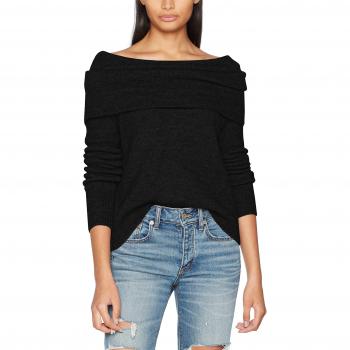 ONLY Onlbergen L/s Off Should Pull Knt Noos, Suéter para Mujer, Gris