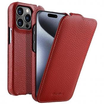 Étui MELKCO Texture Litchi pour iPhone 15 Pro Max