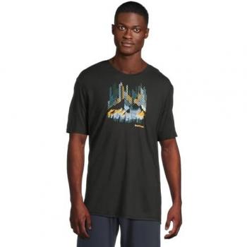 Smartwool Männer Shirt Vital Peaks Active SS – Schwarzer Graphic Tee S