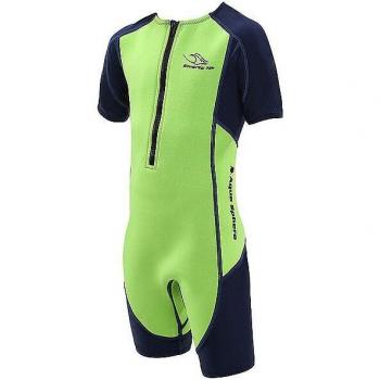 Traje de protección Aqua Sphere Stingray HP2 manga corta azul marino verde infantil