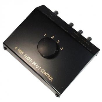 Commutatore Audio 4 Canali RCA e Jack