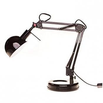 Lampe de bureau KANLUX 40W E14 réglable noire