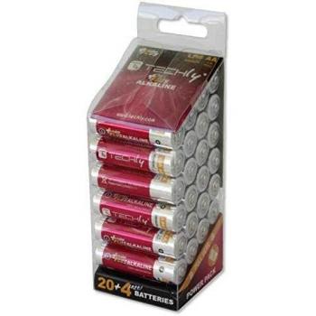 Multipack 24 Batterie Power Plus Stilo AA Alcaline LR06 1,5V Techly