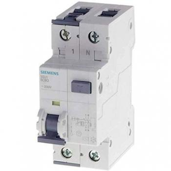 Disjoncteur magnétothermique différentiel Siemens 16A 1P+N 30mA 10kA 2M 5SU13544KK16