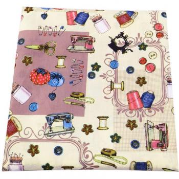 Polyester Coton Tissu 50*147 cm – Literie & Maison