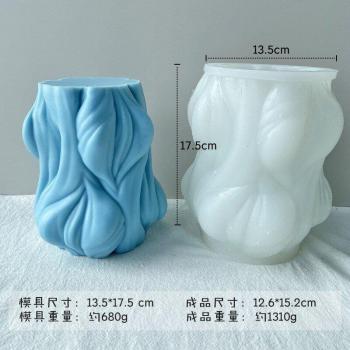 Moule à bougies en silicone géométrique pour décoration
