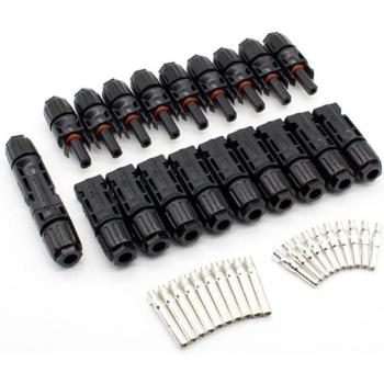 10 pairs of solar connectors with 1 pair of spanner for 2.5mm²/4mm²/6mm² solar cable