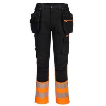 Pantalone DX4 HV Class 1 Tasche Rimozionali L (Arancione‑Nero) – Regno Unito 36