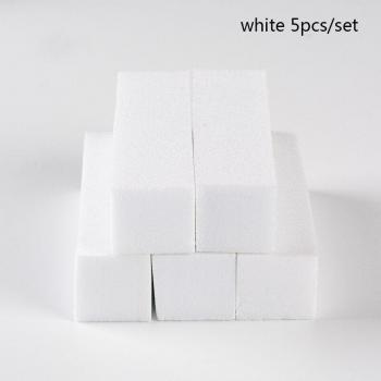 Limas de esponja para uñas blanca, 10 o 20 unidades por set
