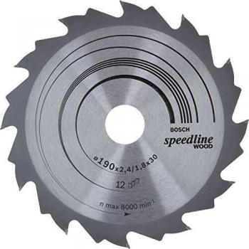 Bosch Speedline Wood Cutting Saw Blade 190mm