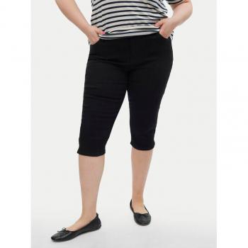 Vero Moda Curve Caprihose Cjune Slim Fit in Schwarz