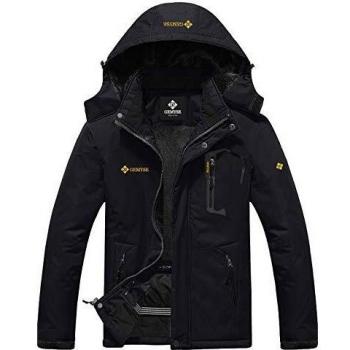 GEMYSE Chaqueta de Esquí con Capucha para Hombre