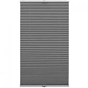 GARDINIA Plissee Concept Tageslicht, Faltrollo, alle Montage-Teile inklusive, Grau, 80 x 210 cm