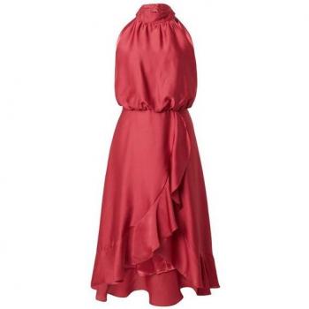 Festliches Swing Cocktailkleid in Rot, Regular Fit