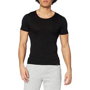 Funktionsshirt TRIGEMA TRIGEMA T-Shirt aus Merinowolle Gr. M, schwarz, Herren, 80% Wolle (Merinowolle), 20% Polyamid, Shirts