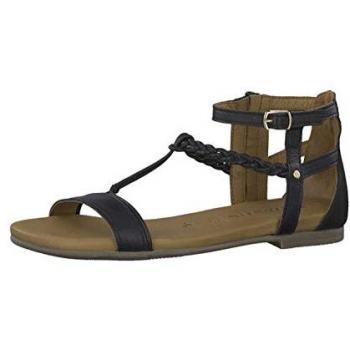 Tamaris Damen 1-1-28043-22 Riemchensandalen Schwarz (Black Uni 7) 39 EU