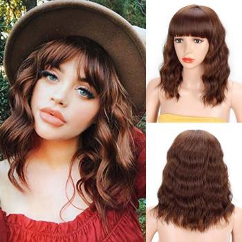 FORCUTEU Water Wavy Bob Wig