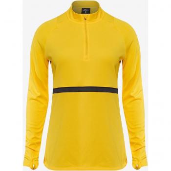 Nike Academy 21 Drill Top Damen – Sportshirt, Größe L, Farbe Gelb