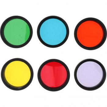 Filtres couleur pour télescope, 6 unités, Ø1.25, rouge, jaune, vert