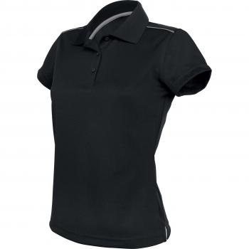 Proact Damen Trockenschnell Polo Schwarz XXL