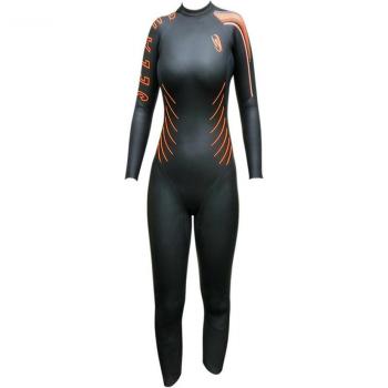 Seland SETI 11 Damen Neoprenanzug Schwarz/Orange XS – Wellenreiten
