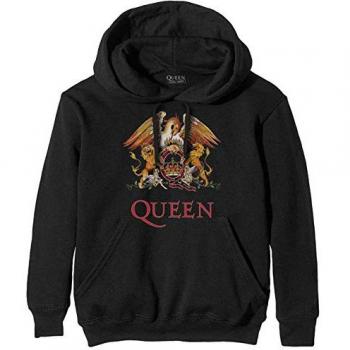 Queen Classic Crest Hoodie in Black Size XL 80% Cotton 20% Polyester
