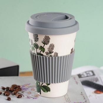 Tasse en Bambou avec Couvercle Pratique