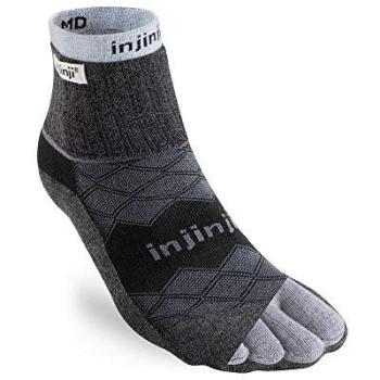 Calcetines Injinji Liner + Runner Negro para Tallas Grandes