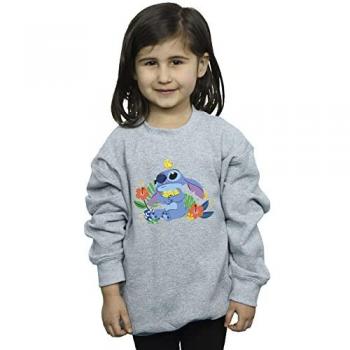Felpa Lilo & Stitch con Design di Uccelli per Ragazze