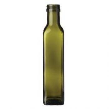 Bottiglia marasca in vetro quadra per olio