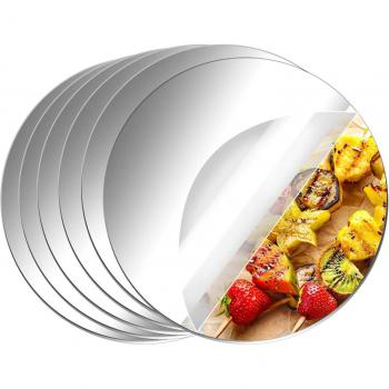 Plato Espejo Redondo para Eventos Especiales