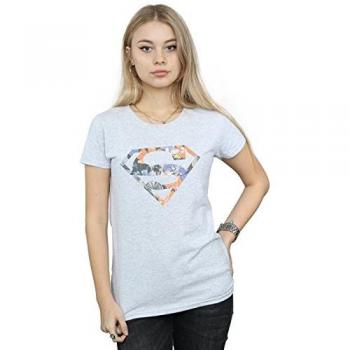 DC Superman Floral Grey Cotton Shirt