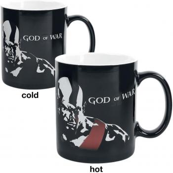 God of War: Kratos – Thermo Tasse (schwarz)