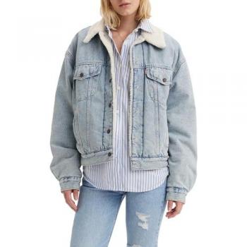 Giacca Levi's 90s Trucker Sherpa, Colore Denim Blu